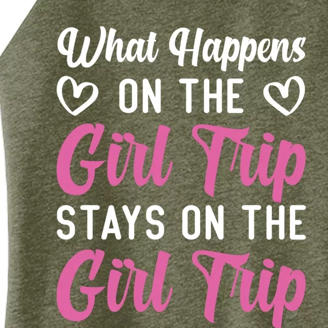 What Happens On Weekend Trip Family Vacation Travel Funny Gift Women’s Perfect Tri Rocker Tank