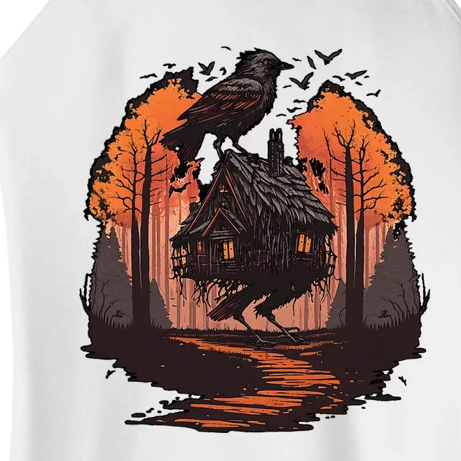 Walking House On Chicken Legs Slavic Folklore Baba Yaga Women’s Perfect Tri Rocker Tank