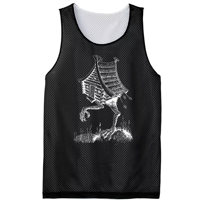 Walking House On Chicken Legs Slavic Folklore Baba Yaga Art Mesh Reversible Basketball Jersey Tank