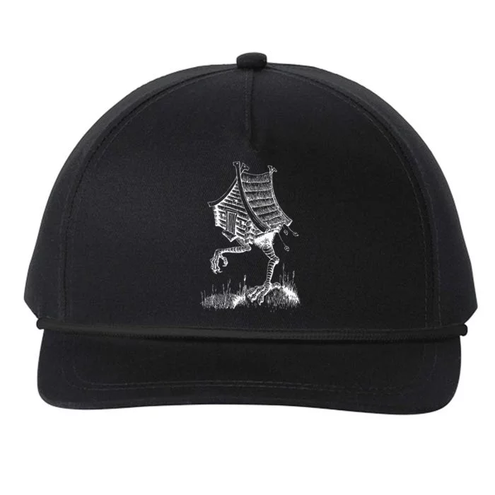 Walking House on Chicken Legs Slavic folklore Baba Yaga Art Snapback Five-Panel Rope Hat