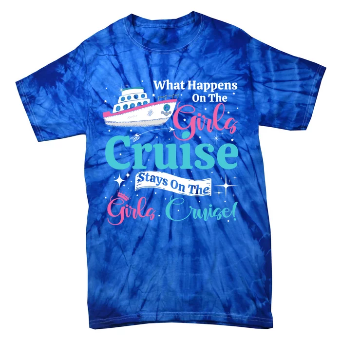 What Happens On The Cruise Stays On The Cruise Weekend Gift Tie-Dye T-Shirt