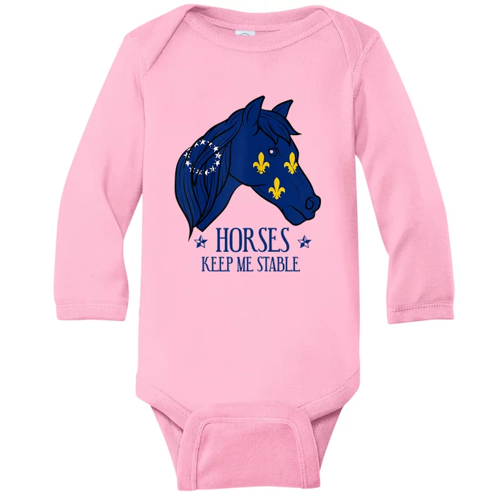 Womens Horse Owner Derby Race Lover Gift I Louisville Kentucky Baby Long Sleeve Bodysuit