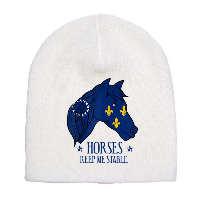 Womens Horse Owner Derby Race Lover Gift I Louisville Kentucky Short Acrylic Beanie