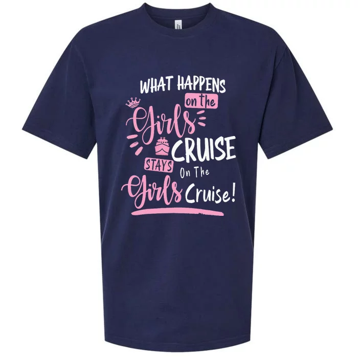 What Happens On The Cruise Stays On The Cruise Weekend Sueded Cloud Jersey T-Shirt