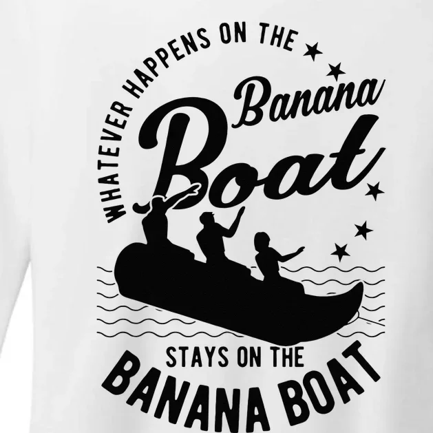 Whatever Happens On The Banana Boats Banana Boats Womens CVC Long Sleeve Shirt