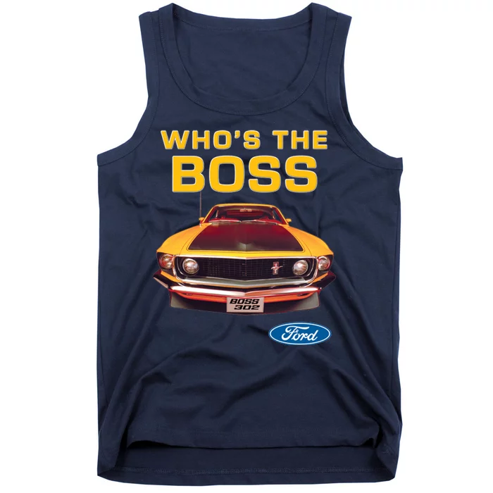 Who's The Boss Ford Mustang Tank Top