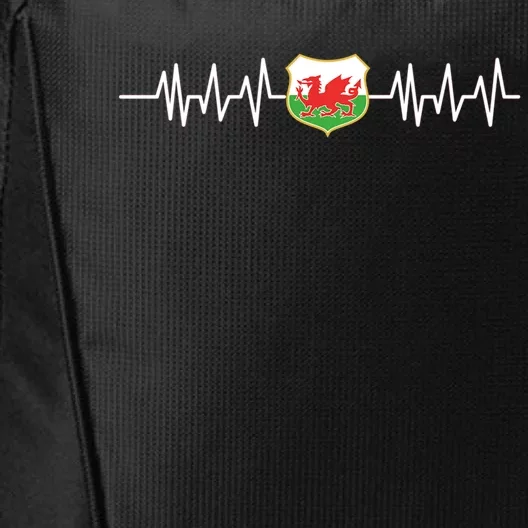 Wales Heartbeat Pulse Wales Flag City Backpack