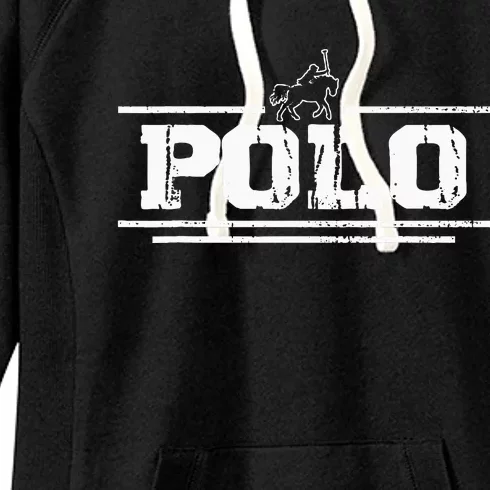 Western Horse Polo Gifts Practice Horseback Riding Women's Fleece Hoodie