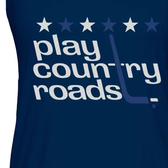 Washington Hockey Play Country Roads Ladies Essential Flowy Tank