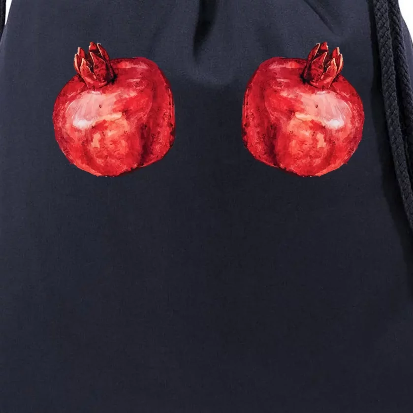 Watercolor Hanging Pomegranate Fruit Lovers Cool Gift Drawstring Bag