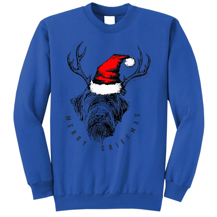 Wire Haired Pointing Griffon Griffmas Tall Sweatshirt