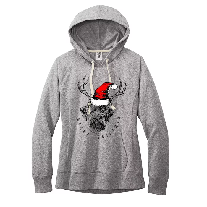 Wire Haired Pointing Griffon Griffmas Women's Fleece Hoodie