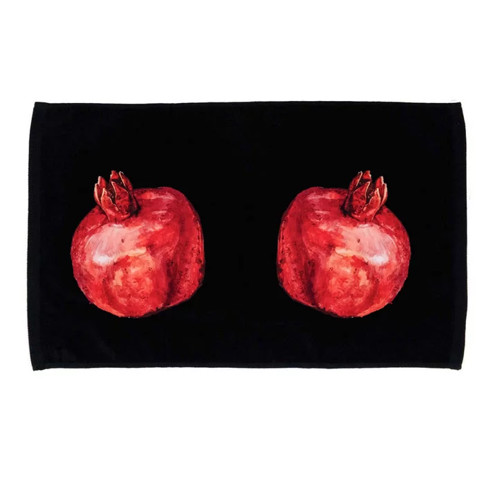 Watercolor Hanging Pomegranate Fruit Lovers Gift Microfiber Hand Towel