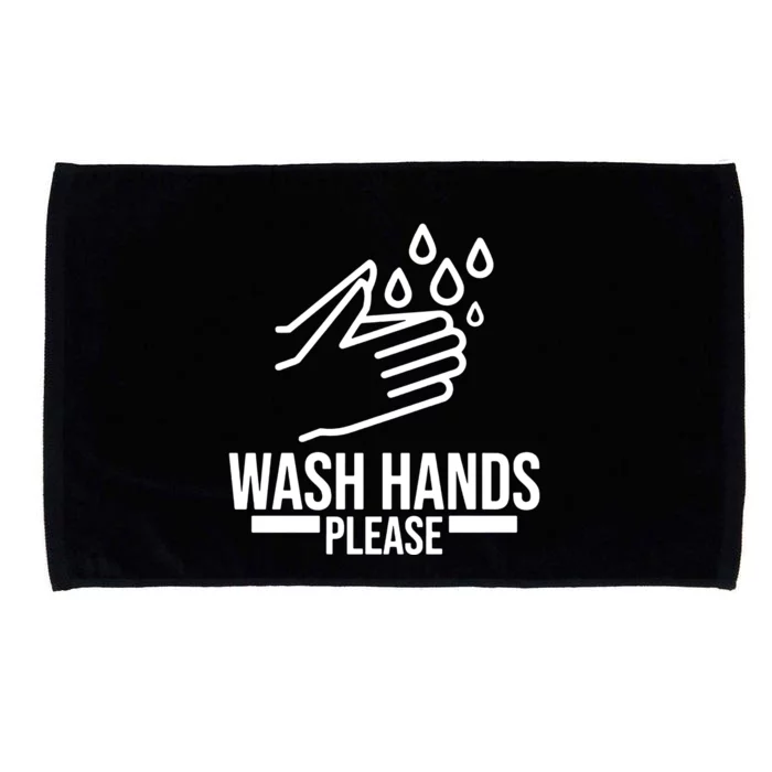 Wash Hands Please Microfiber Hand Towel