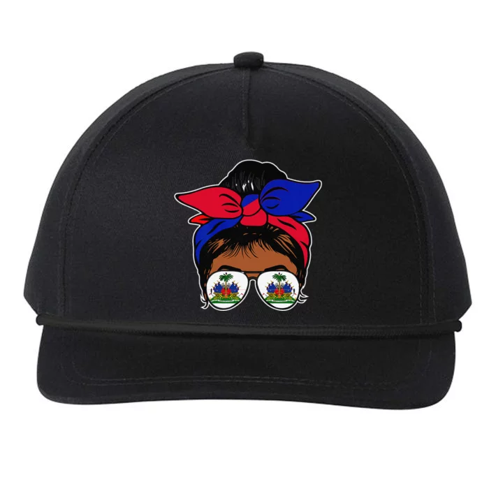 Wo Haitian Queen Haiti Independence flag 1804 wo Snapback Five-Panel Rope Hat