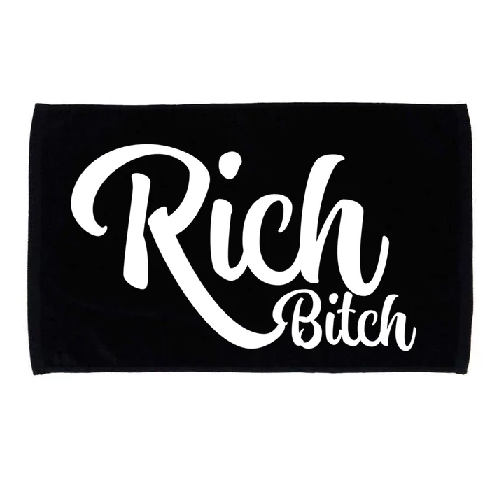 Wo Hot Rich Bitch Fashion Tops Gift Microfiber Hand Towel