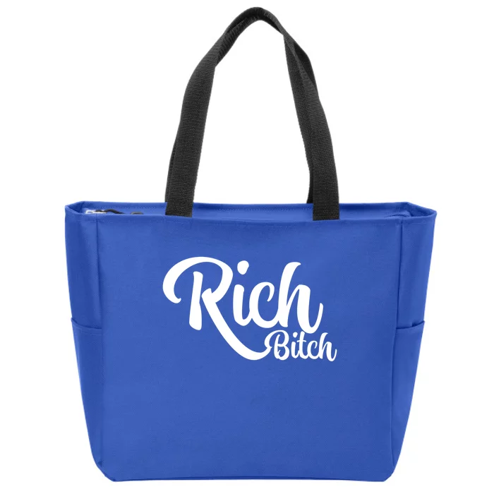 Wo Hot Rich Bitch Fashion Tops Gift Zip Tote Bag