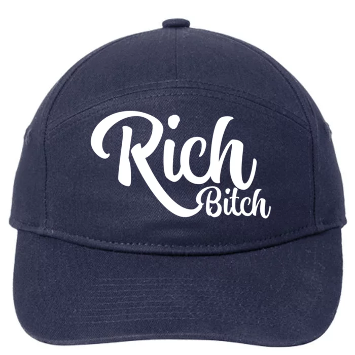 Wo Hot Rich Bitch Fashion Tops Gift 7-Panel Snapback Hat