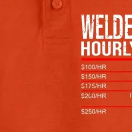 Welder Hourly Rate Funny Welding Gift For Metal Worker Dry Zone Grid Performance Polo