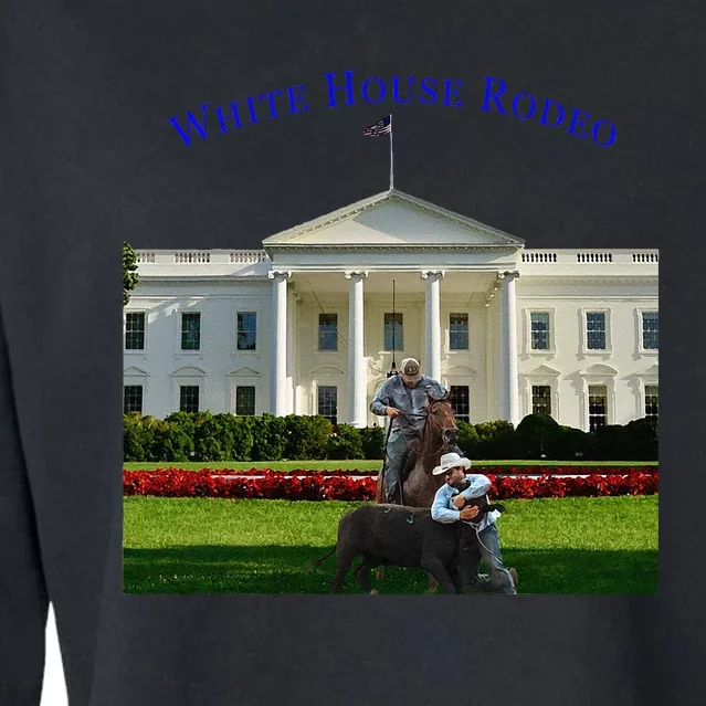 White House Rodeo Cropped Pullover Crew