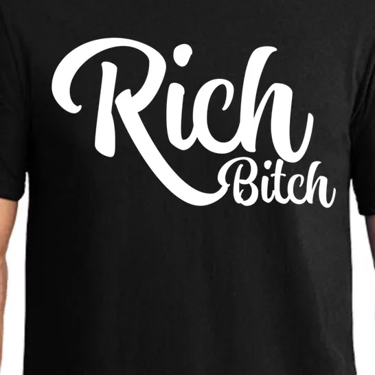 Wo Hot Rich Bitch Fashion Tops Great Gift Pajama Set