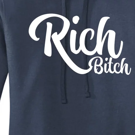 Wo Hot Rich Bitch Fashion Tops Great Gift Women's Pullover Hoodie