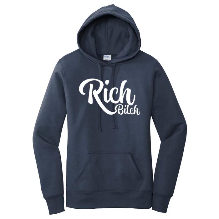 Wo Hot Rich Bitch Fashion Tops Great Gift Women's Pullover Hoodie