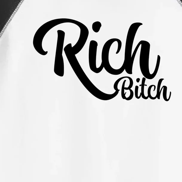 Wo Hot Rich Bitch Fashion Tops Great Gift Toddler Fine Jersey T-Shirt