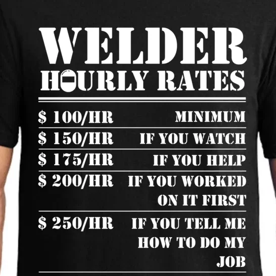 Welder Hourly Rate Funny Welding Worker Gift Pajama Set