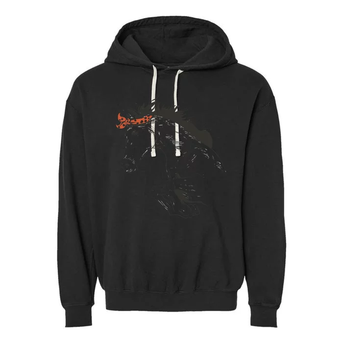 Wild Horse Running Garment-Dyed Fleece Hoodie