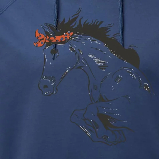 Wild Horse Running Performance Fleece Hoodie