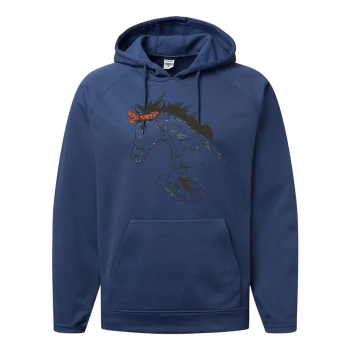 Wild Horse Running Performance Fleece Hoodie