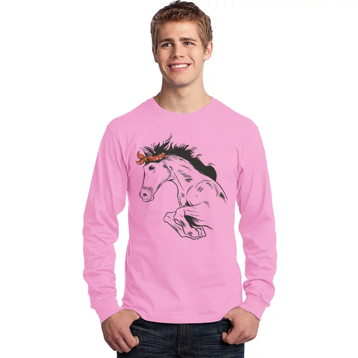 Wild Horse Running Long Sleeve Shirt