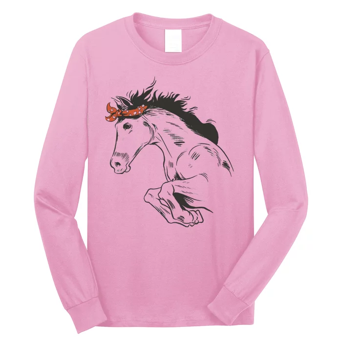 Wild Horse Running Long Sleeve Shirt