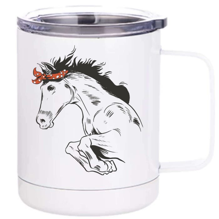 Wild Horse Running Front & Back 12oz Stainless Steel Tumbler Cup