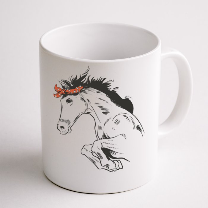 Wild Horse Running Front & Back Coffee Mug