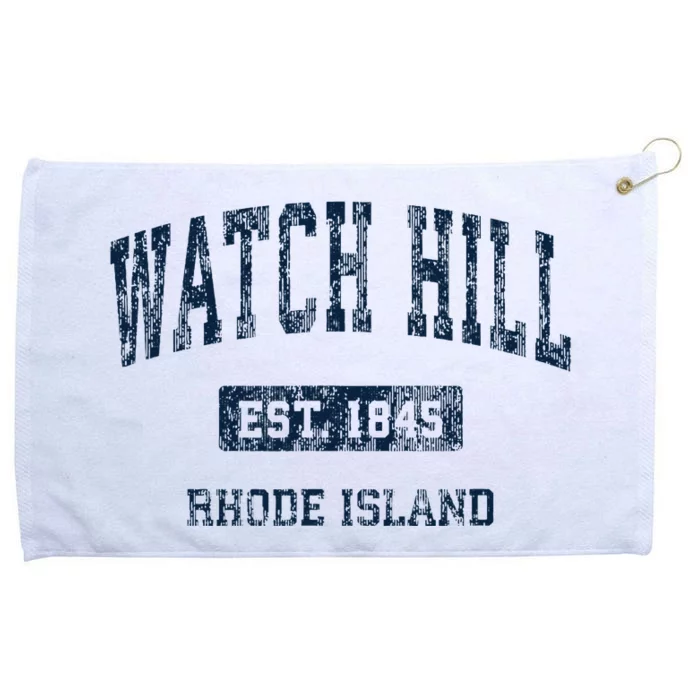 Watch Hill Rhode Island RI Vintage Athletic Sports Design Grommeted Golf Towel