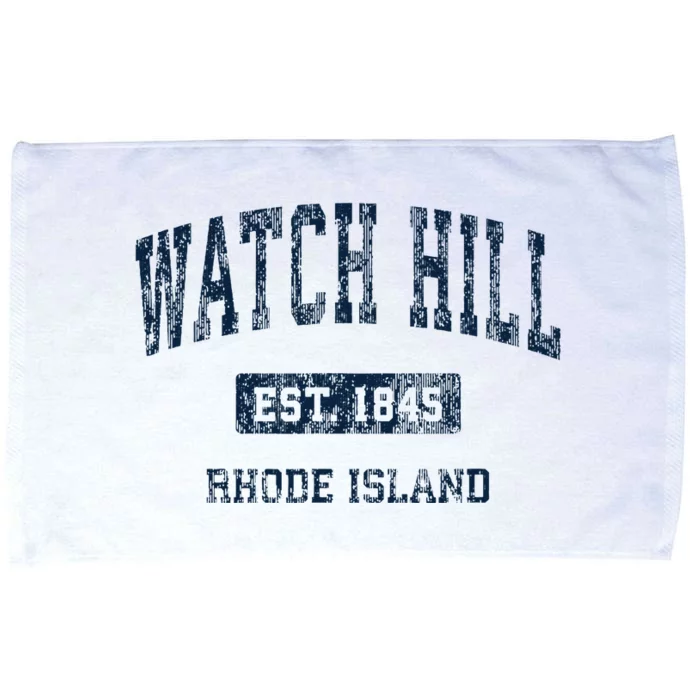 Watch Hill Rhode Island RI Vintage Athletic Sports Design Microfiber Hand Towel