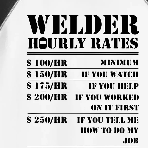 Welder Hourly Rate Funny Welding Toddler Fine Jersey T-Shirt