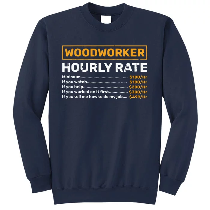 Woodworker Hourly Rate Woodworking Sweatshirt