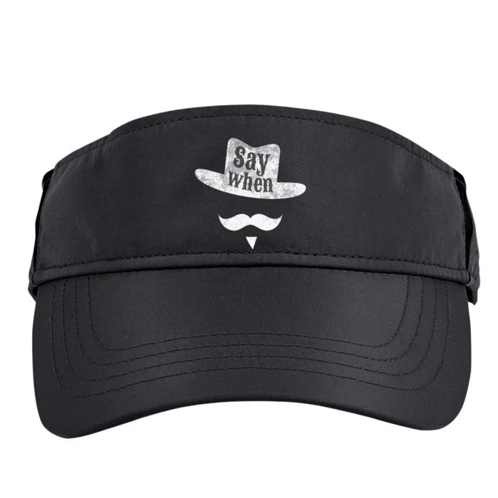 Western Huckleberry Saywhen Cowboy Moustache Holiday Adult Drive Performance Visor