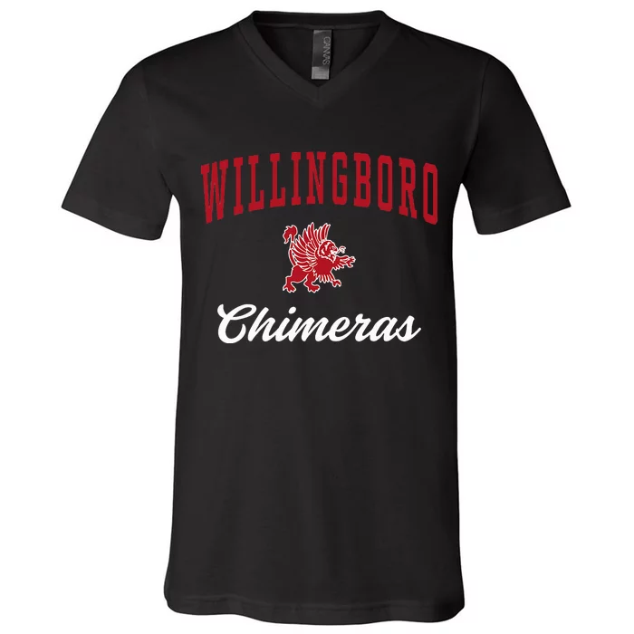 Willingboro High School Chimeras V-Neck T-Shirt