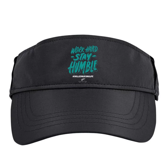 Work Hard Stay Humble Folsom Care Center Adult Drive Performance Visor