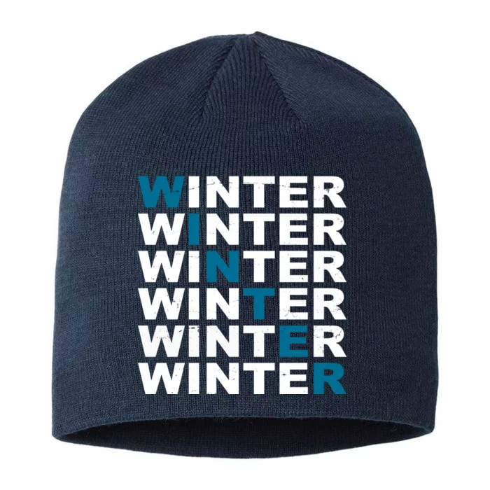 Winter Holiday Season Retro 8 1/2in Sustainable Knit Beanie