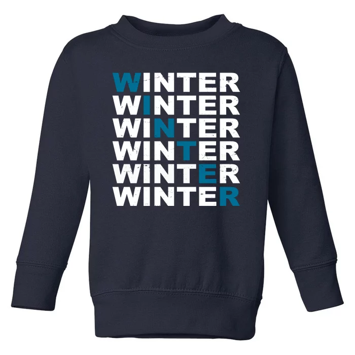 Winter Holiday Season Retro Toddler Sweatshirt