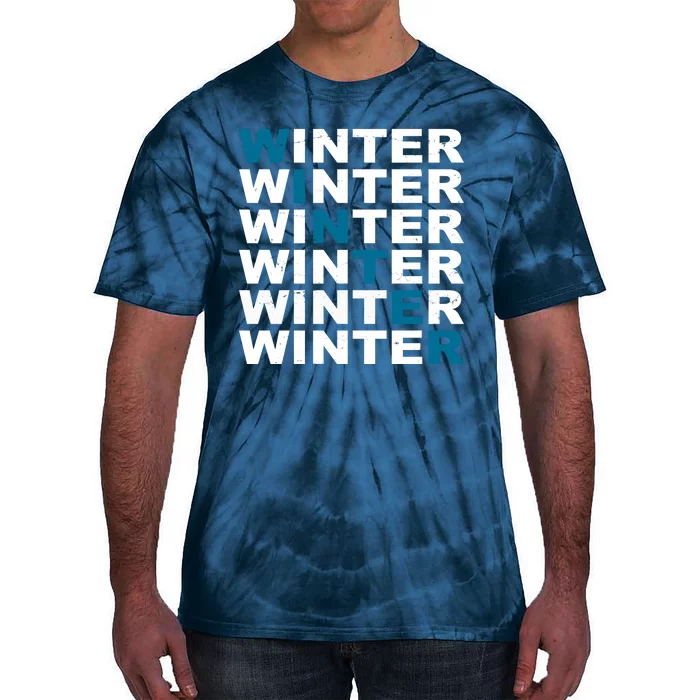 Winter Holiday Season Retro Tie-Dye T-Shirt