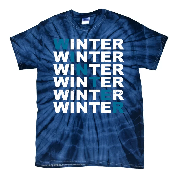 Winter Holiday Season Retro Tie-Dye T-Shirt