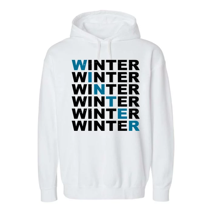 Winter Holiday Season Retro Garment-Dyed Fleece Hoodie