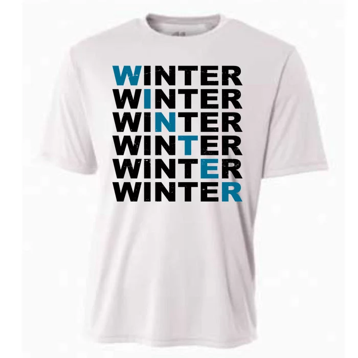 Winter Holiday Season Retro Cooling Performance Crew T-Shirt