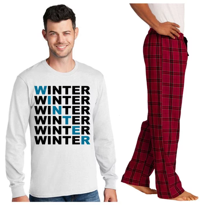 Winter Holiday Season Retro Long Sleeve Pajama Set